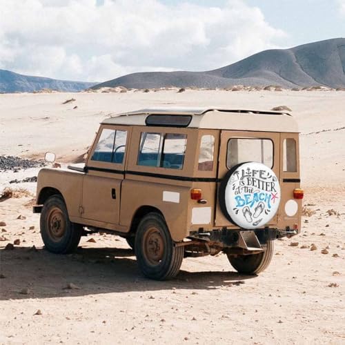 Life is Better at The Beach Spare Tire Cover Flip-Flops Footwear Wheel Covers - Image 3