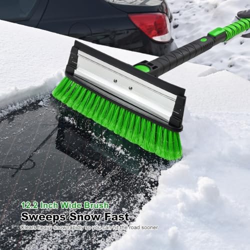 SEAAES 46.7 Inch Long Car Scraper Snow Brush - Image 4