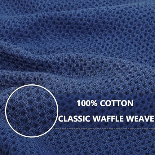 Homaxy 100% Cotton Oversized Waffle Weave Kitchen Towels 4-Pack - Image 2