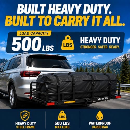 Hitch Cargo Carrier 60" x 24" for SUV, Truck & Jeep - Image 2