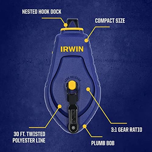 IRWIN Tools STRAIT-LINE COMPACT Chalk Reel, - Image 3