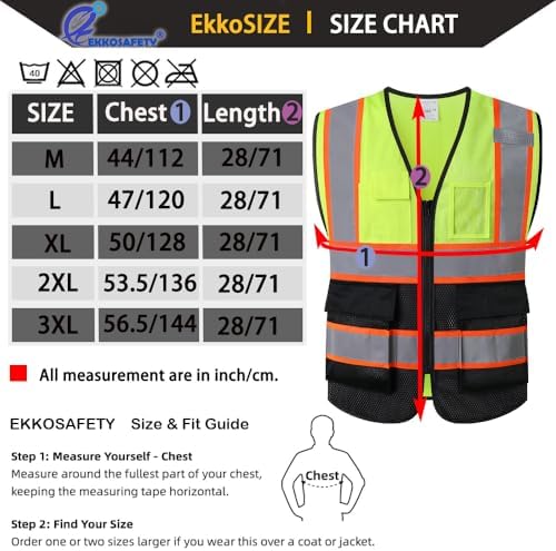 Hi Vis Reflective Safety Vest for Men Women - Image 2