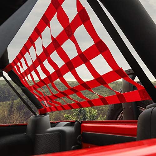 JeCar Mesh Roof Cargo Net Roof Hammock Exterior Accessories Compatible - Image 5