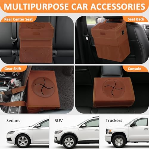 Vankor Car Trash Can, 2.2 Gallons Capacity, Waterproof, Polyester Material - Image 5