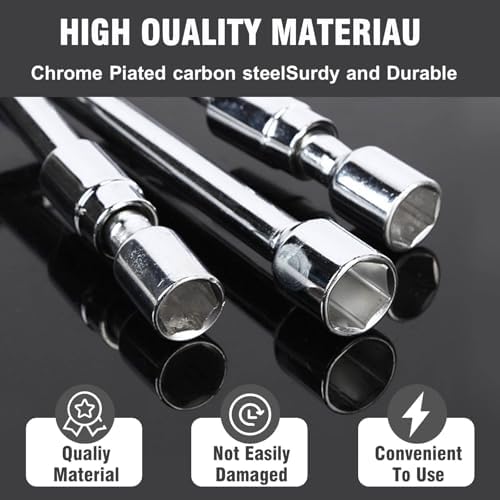 14-Inch Cross Lug Wrench, Foldable 4 Way Lug Nut Removal Tool, Universal Tire - Image 6