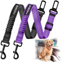2 Pack Dog Seat Belt Adjustable Dog Car Seatbelts by PUEENOD