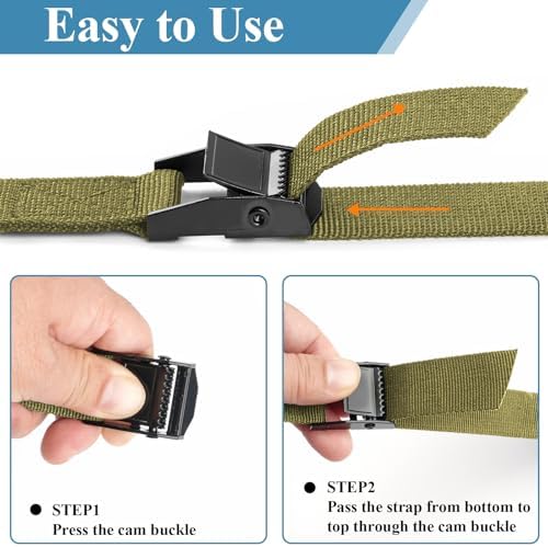PEASUG Tie Down Straps, 4 Pack Lashing Straps - Image 3