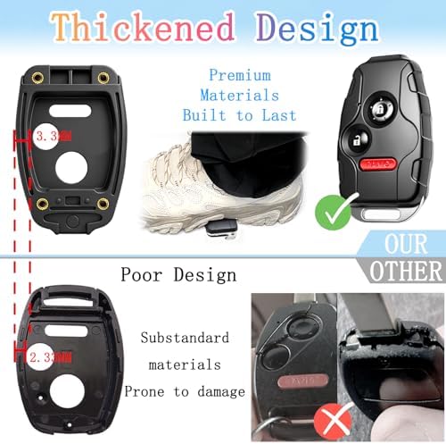 Key Fob Shell for Honda Accord Crosstour, Civic LX, - Image 2