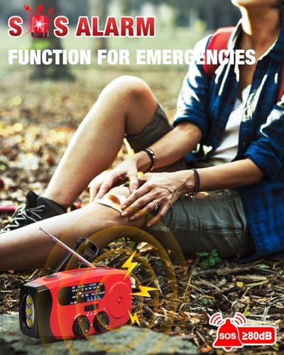 Emgykit Hand Crank Radio with AM/FM/NOAA Weather Band, - Image 3