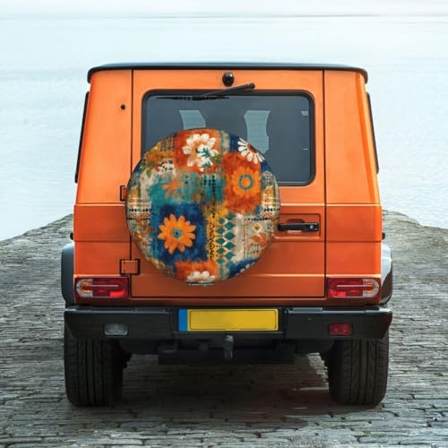 Bohemia Spare Tire Cover Waterproof Wheel Cover 17 Inch Universal Fit - Image 2