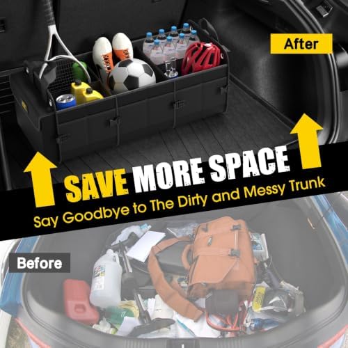 MIKKUPPA Trunk Organizer with Cooler - 100L Collapsible Car Organizer - Image 5