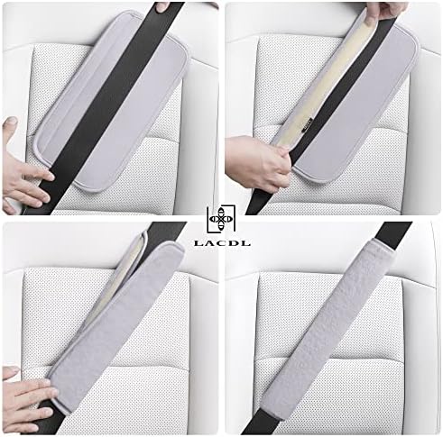 LACDL Extra Long Seatbelt Covers Super Soft Furry - Image 4