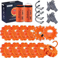 12Pack LED Road Flares, Rechargeable Emergency Safety Kit by Markstor