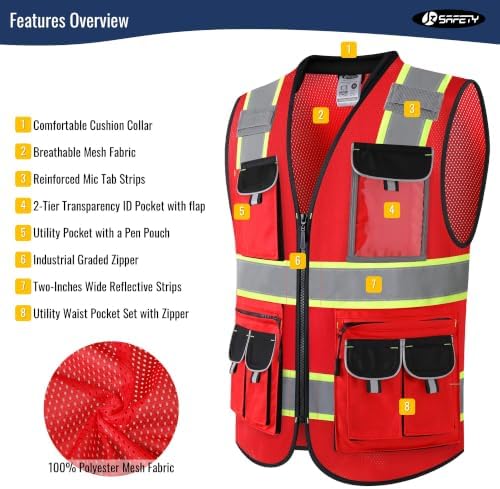JKSafety Reflective Safety Vest - Image 3