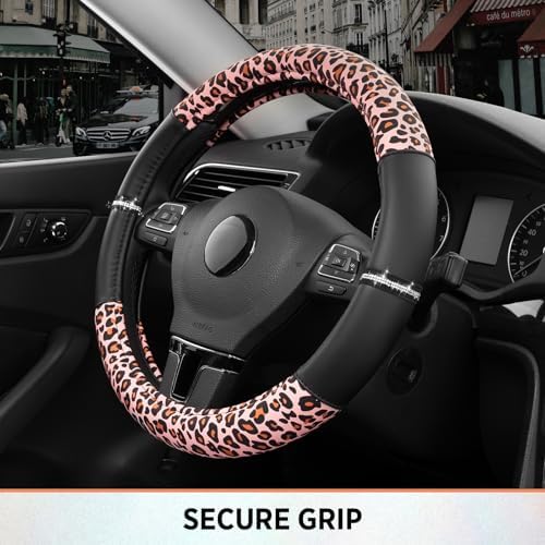 Road Comforts Leopard Steering Wheel Cover - Image 5