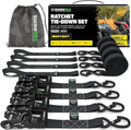Rhino USA Heavy Duty Ratchet Tie Downs by RhinoUSAInc