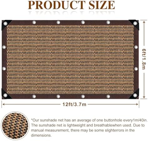 80% Shade Cloth -6x12FT Sunblock Net - Image 2