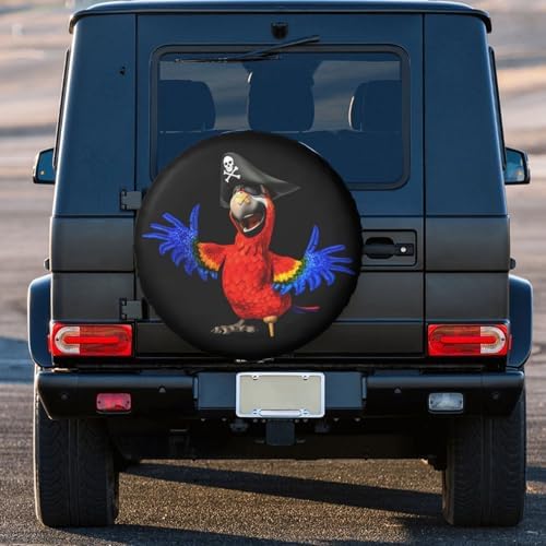 Parrot Pirate Spare Tire Cover Waterproof Sun Protection Fit 17 Inches - Image 7