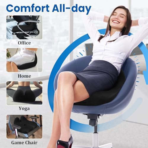 CushZone Ergonomic Seat Cushion, Sciatica Support - Image 5