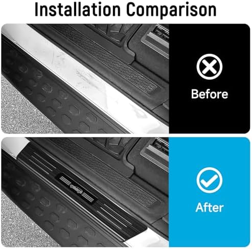 ZZEQYG 2 Pcs Front Door Sill Protector Compatible - Image 4