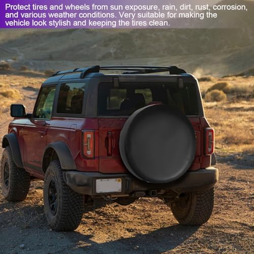 Car Spare Tire Cover, 15Inch Dustproof Waterproof Vehicle Spare Wheel Protectors - Image 6