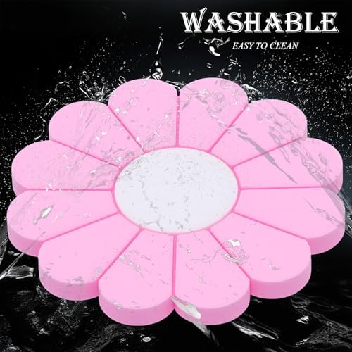 2-Pack Car Cup Holder Coaster Inserts, Daisy Shape, 2.75 Inch Non-Slip Silicone - Image 5