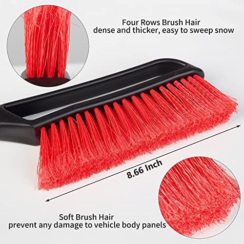 FOVAL 27" Snow Brush with Wider Ice Scraper, Snow Removal Car Brush with - Image 4