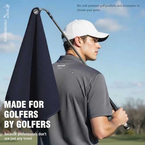 Dragon tiger Magnetic Golf Towels, Dark Blue, 2 Pack - Image 6