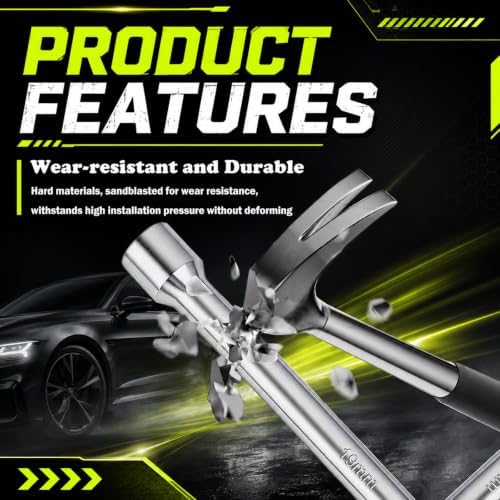 14" Cross 4 Way Lug Wrench for Car, Heavy Duty Tire Lug Nut Wrench - Image 4