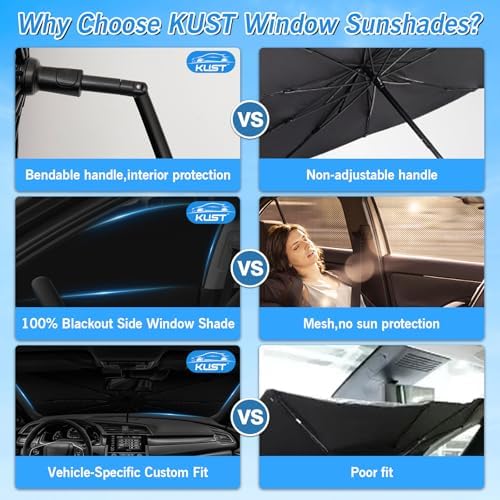 KUST Windshield Sun Shade Umbrella - Image 5