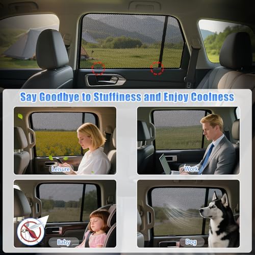 ZATOOTO Car Window Shades for CX-5 2017-2023, Rear Side Breathable Mesh - Image 4