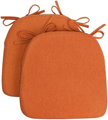Sunsleek Chair Cushions for Dining Chairs D-Shaped Seat Cushions Chair Pads by Sunsleek