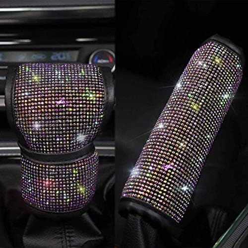 2 Pcs Bling Bling Auto Car Shift Gear Cover & Handbrake Cover by QINU