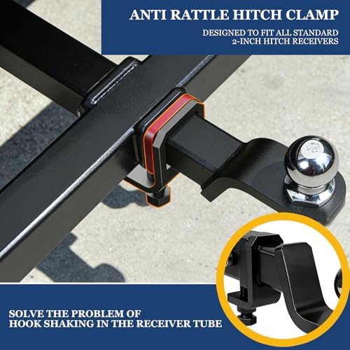 Pacify 2 Inch Anti Rattle Hitch Clamp, Heavy Duty Hitch Tightener - Image 2