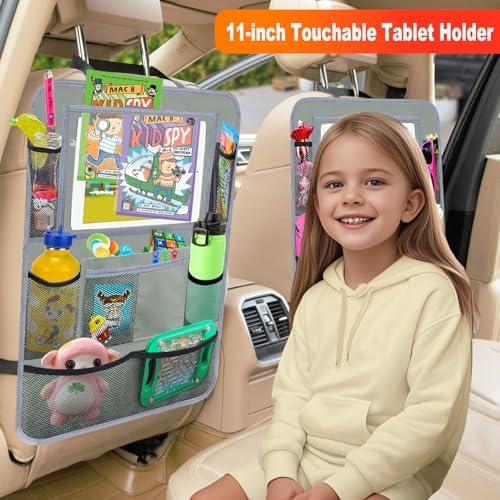 Backseat Car Organizer, Kick Mat Back Seat Protector - Image 2