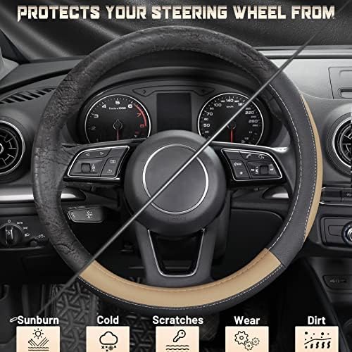 SEG Direct Car Steering Wheel Cover - Image 4