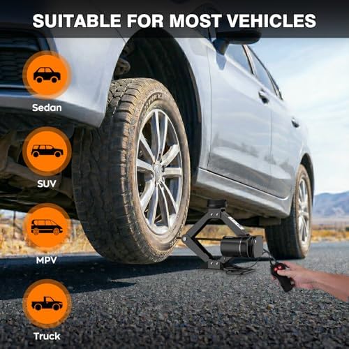 3 Ton Electric Jack for Car, Portable Tire Change Kit - Image 4