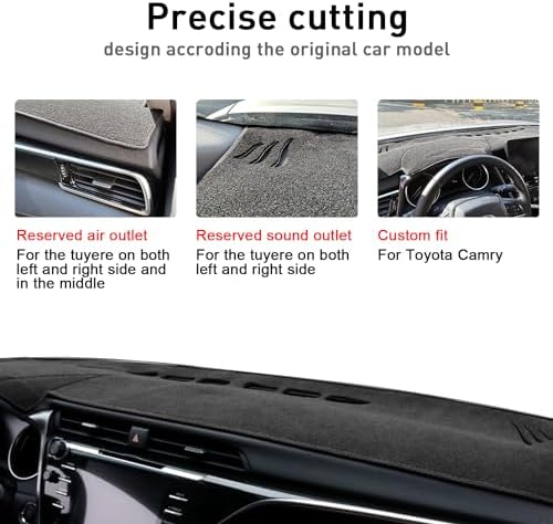 for Toyota Camry Accessories 2024 2023 2022 2021 2020 2019 2018 Dash Cover - Image 3