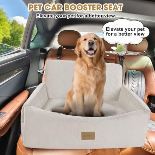 JOEJOY Dog Car Seat for Large Medium Sized Dogs Under 55 lbs, Dog Booster Seat - Image 3
