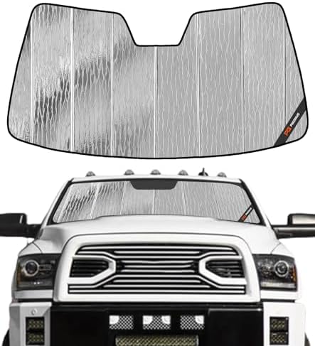 Pigenius Windshield Sun Shade for Dodge Ram 2500/3500 2010-2018 Front Window by Pigenius