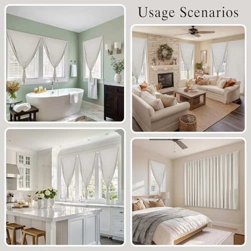100% Blackout Adhesive Blackout Curtains- Self Stick Shades Window Blinds - Image 6