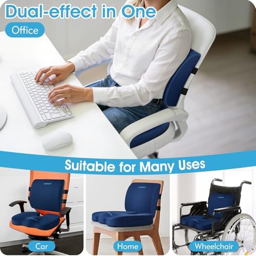 CushZone Seat Cushion and Lumbar Support Pillow - Image 5