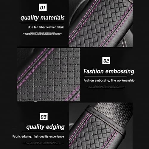 2PCS Car Seat Belt Cover Pad, Breathable Leather Seatbelt Covers - Image 4