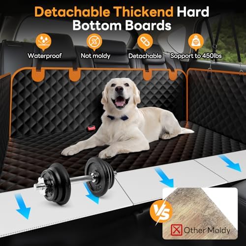 Dog Car Seat Cover for Back Seat Hard Bottom - Image 3