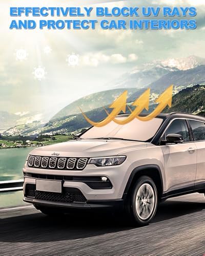 Foldable Front Windshield Sunshade fit - Image 6