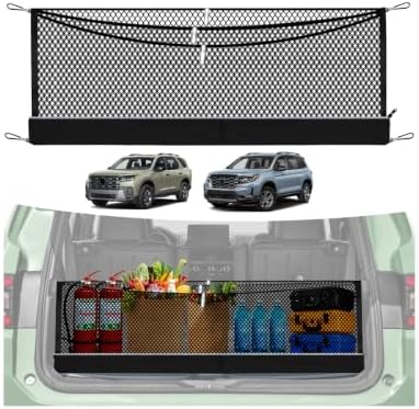 3-Layer Cargo Net for Honda Passport/Pilot 2023-2026, Zoned Storage Netting by MakeLifeBetter