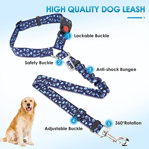 Lukovee Dog Car Seat Belt, 2 Pack, Headrest Restraint - Image 4
