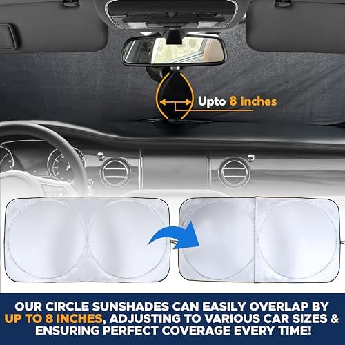 EcoNour Car Front Windshield Sun Shade, Foldable Window Shade - Image 4