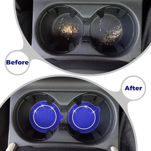 2 PCS Car Cup Coasters, Bling Cup Holder Coaster - Image 6