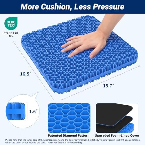 Gel Cooling Seat Cushion for Office Chair, Car Seat - Image 2